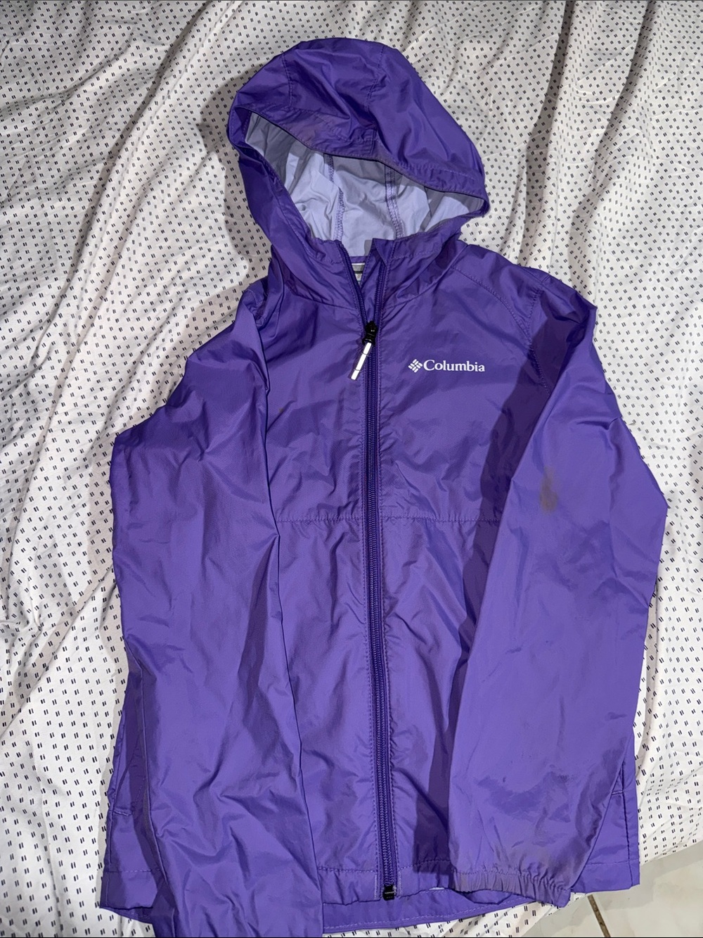 Columbia Kids' Purple Hooded Raincoat
